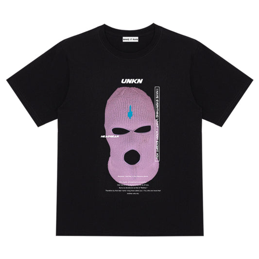 Streetwear Y2K T-shirt Ski Mask Print