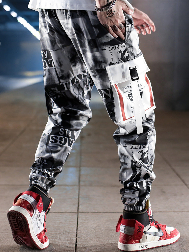 Men's Y2K Hip-Hop Streetwear Joggers