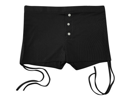 High-Waisted Fitness Shorts with Scrunch Butt and Drawstring