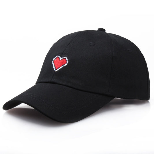 Heart Shape Embroidery Baseball Cap
