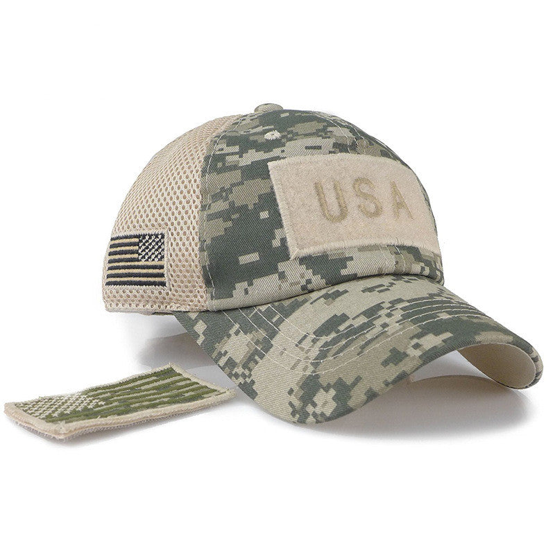 American Flag Detachable Patch Hat