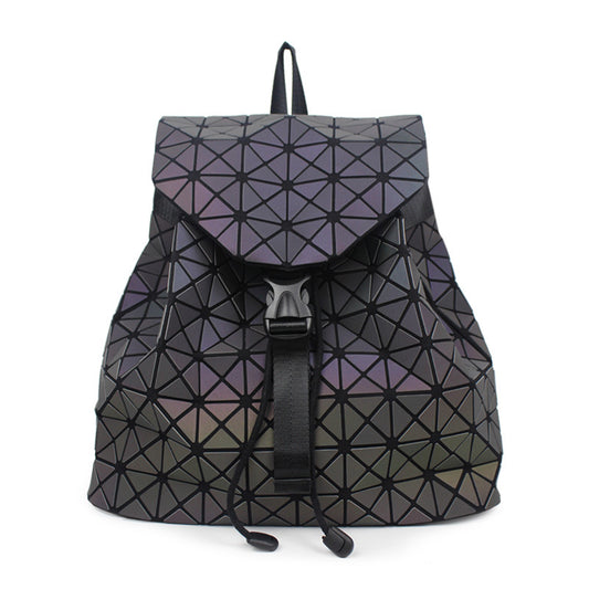 Colorful Geometric Fashion Folding Rhombus Backpack