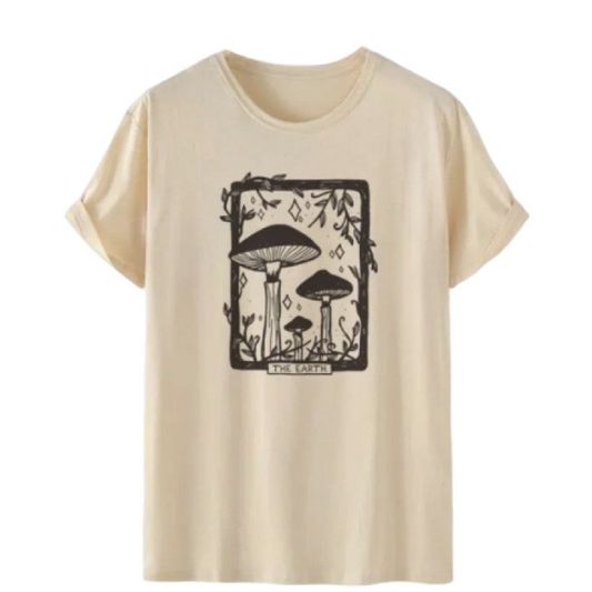 Mushroom Tarot Female T-Shirt